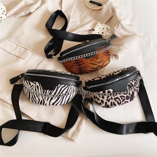 Lady Leopard Print Fanny Pack Europe And America - Mubimart