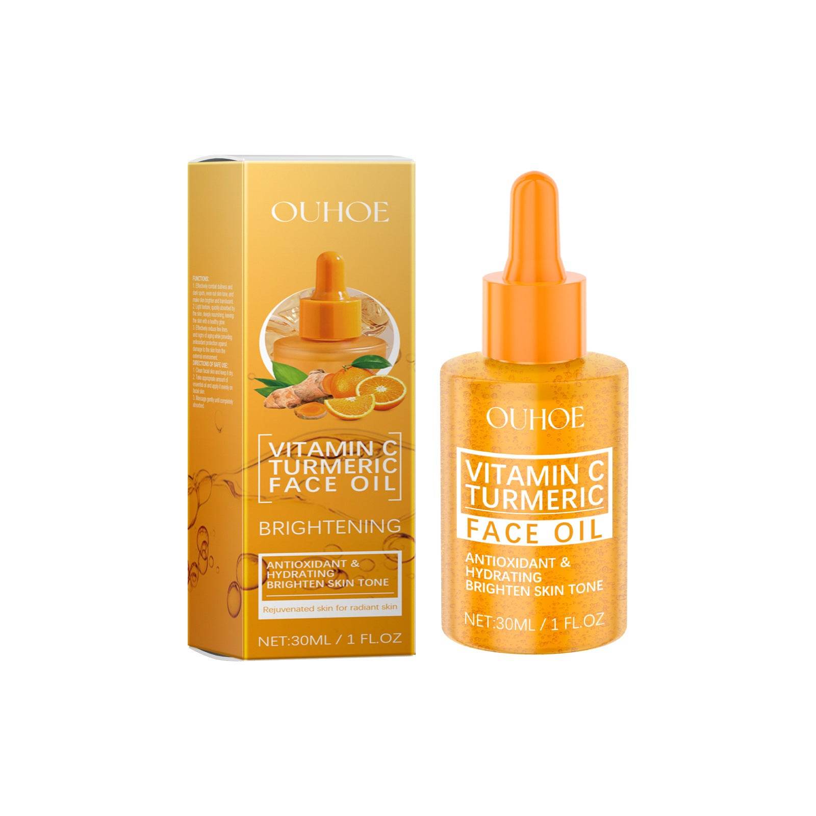 Vitamin C Turmeric Brightening Oil Vitamin C Moisturizing Face - Mubimart