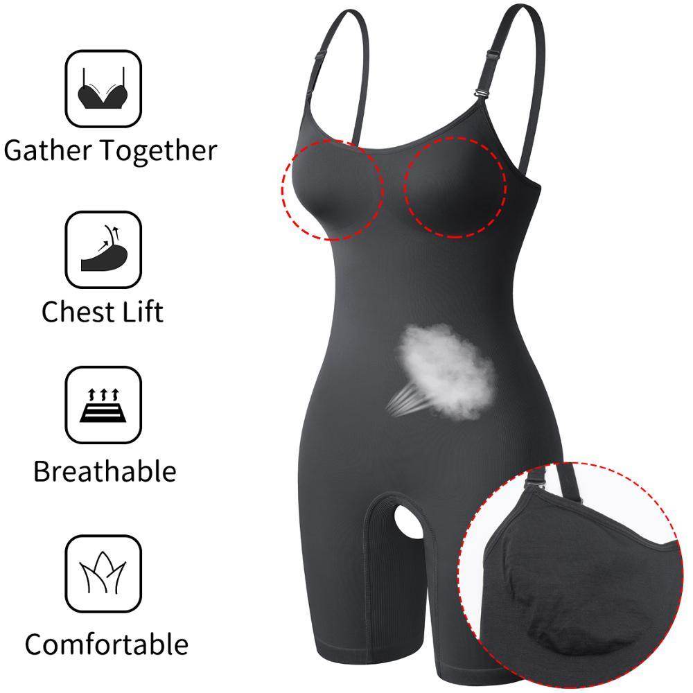 Bodysuit Shapewear Women Full Body Shaper Tummy Control Slim - Mubimart