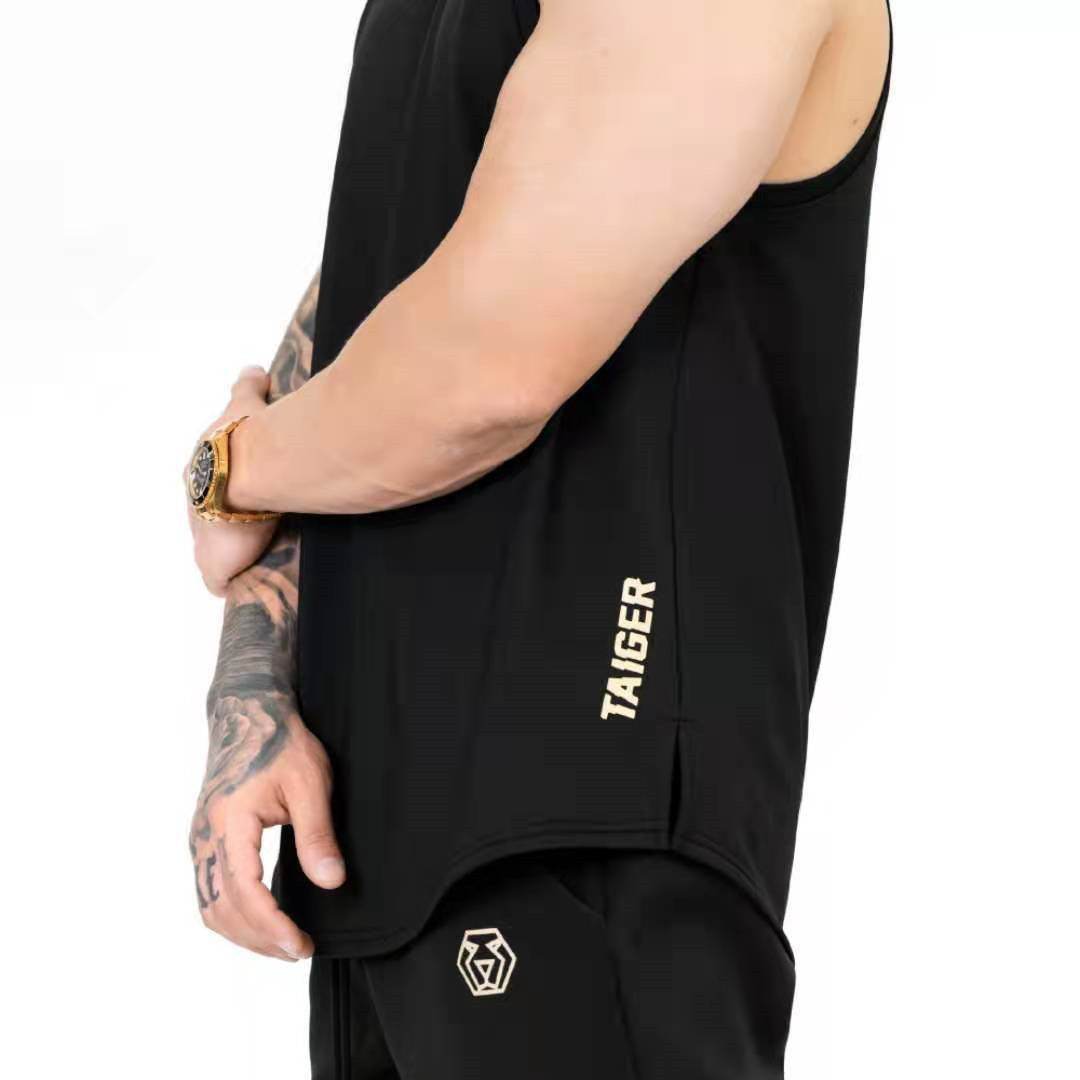Men's Fashion Sleeveless Loose Fitness Undershirt - Mubimart