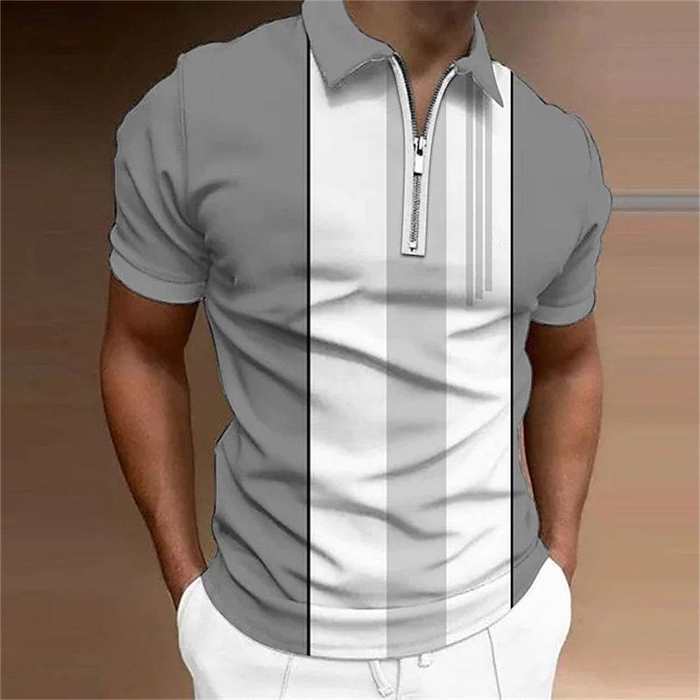 Men's 3D Printed Polo Shirt - Mubimart