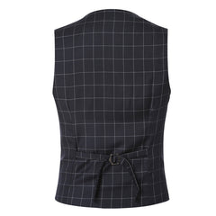 Korean Men's Formal Suit V-necked Vest