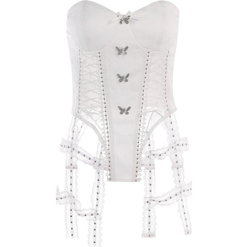 Sexy Slim Tube Top Corset - Mubimart -  