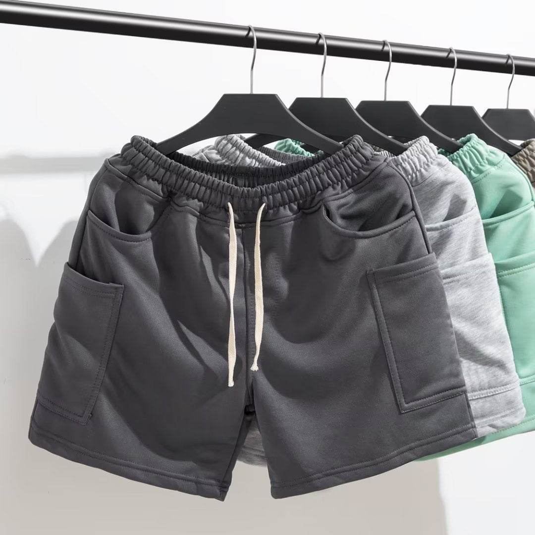 Men's Casual Pants Loose Cargo Shorts - Mubimart