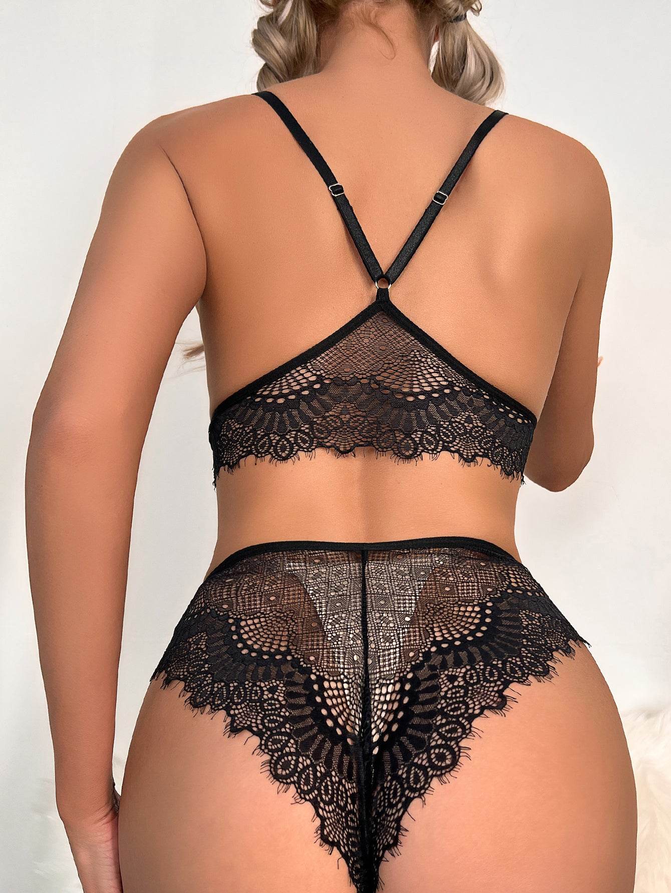 Lingerie Set Sexy Lingerie Summer Underwear Black Underwear - Mubimart