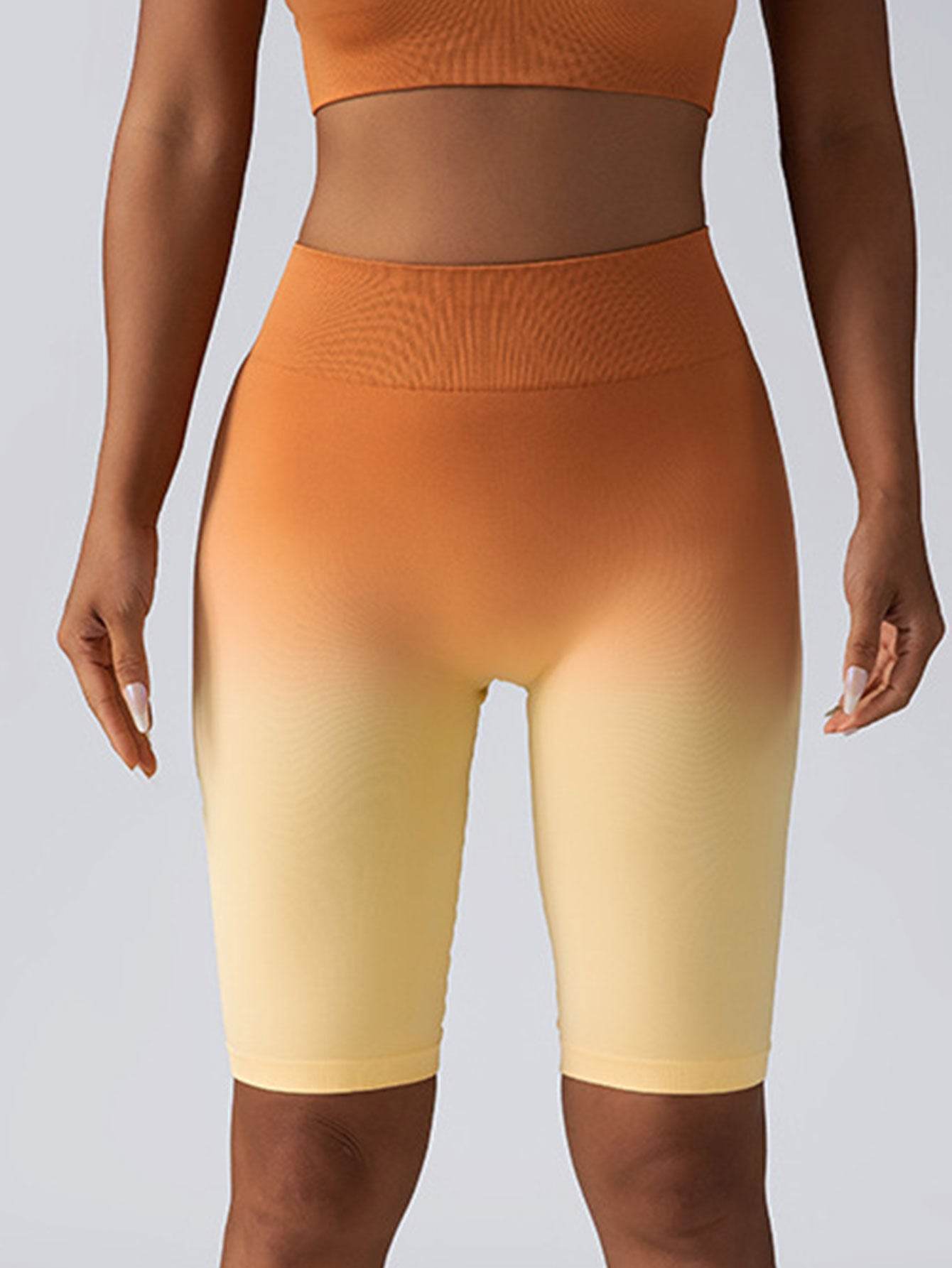 3 Pack Women Workout Shorts Scrunch Shorts Seamless High Waisted Contour Gym Yoga Biker Shorts - Mubimart