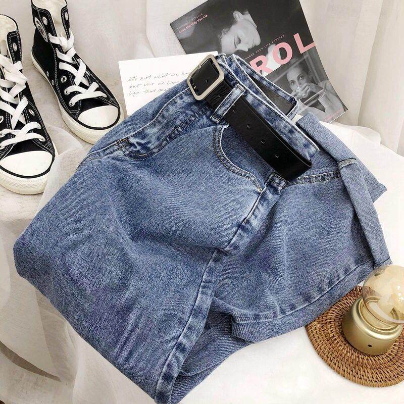 Versatile Straight Loose Wide Leg Jeans For Women - Mubimart