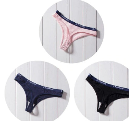 Women's cotton thong panties - Mubimart -  