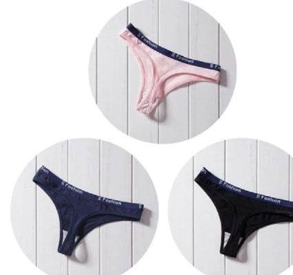Women's cotton thong panties - Mubimart