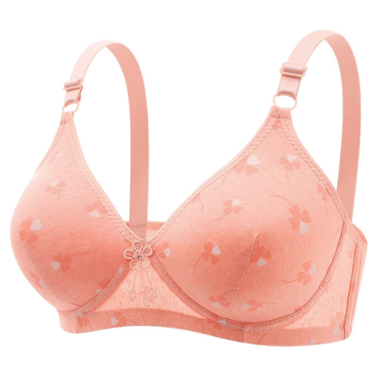 Large Size Thin Underwear Anti-sagging Wireless Bra - Mubimart
