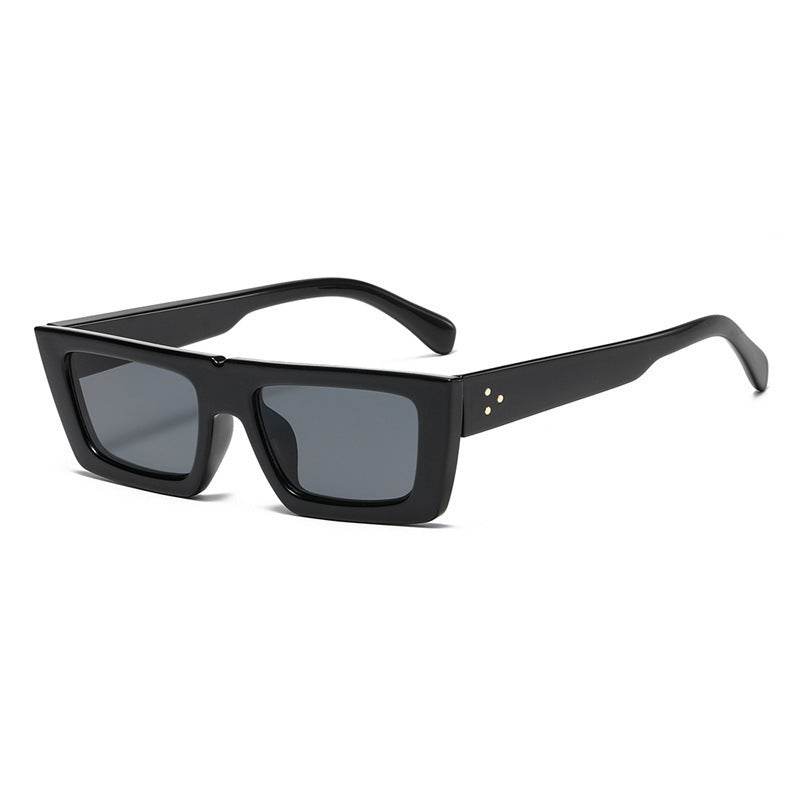 Street Girl Retro Square Sunglasses Rectangle - Mubimart