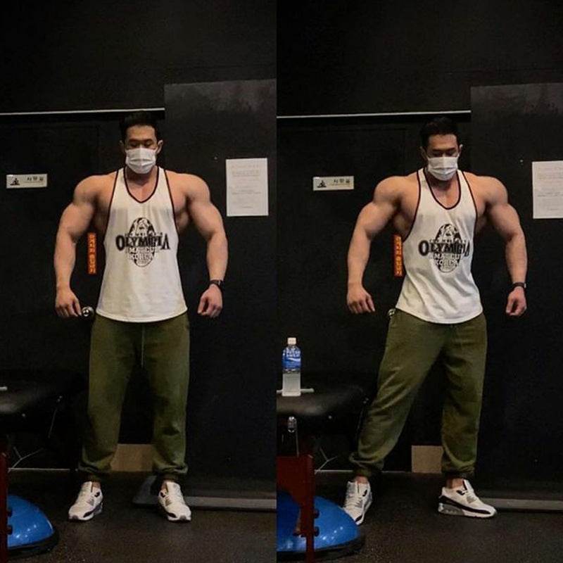 Men's Fashion Sports And Fitness Work Undershirt Top - Mubimart