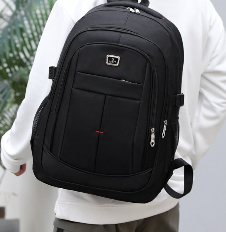 Herren-Rucksack, modisch, für Reisen, Computer, College-Studententasche, einfarbig, College-Studententasche