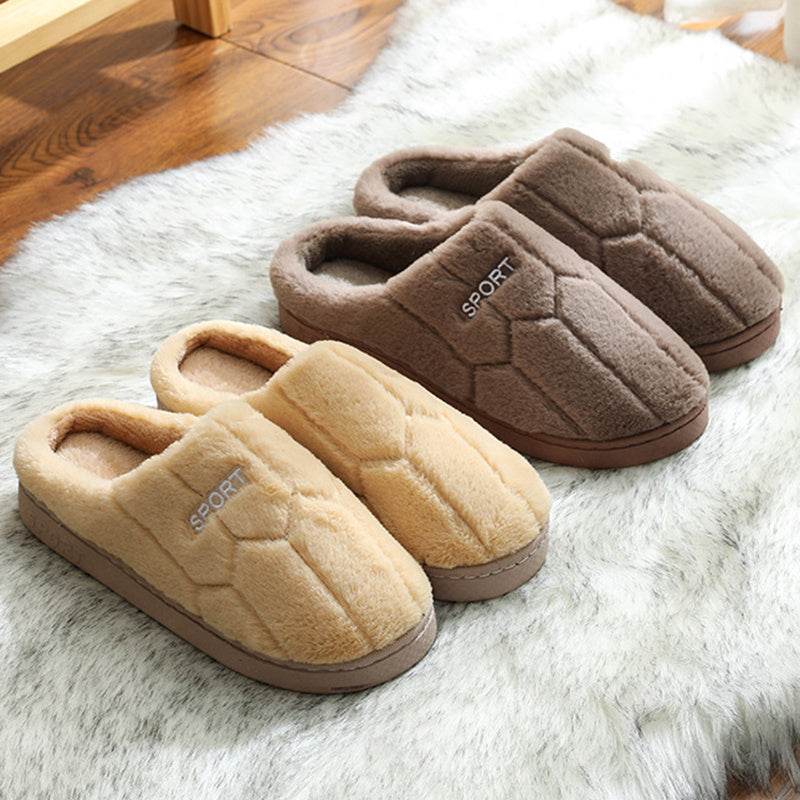 Unisex Slippers Cozy Plush House Slippers Warm Winter Slippers Indoor - Mubimart