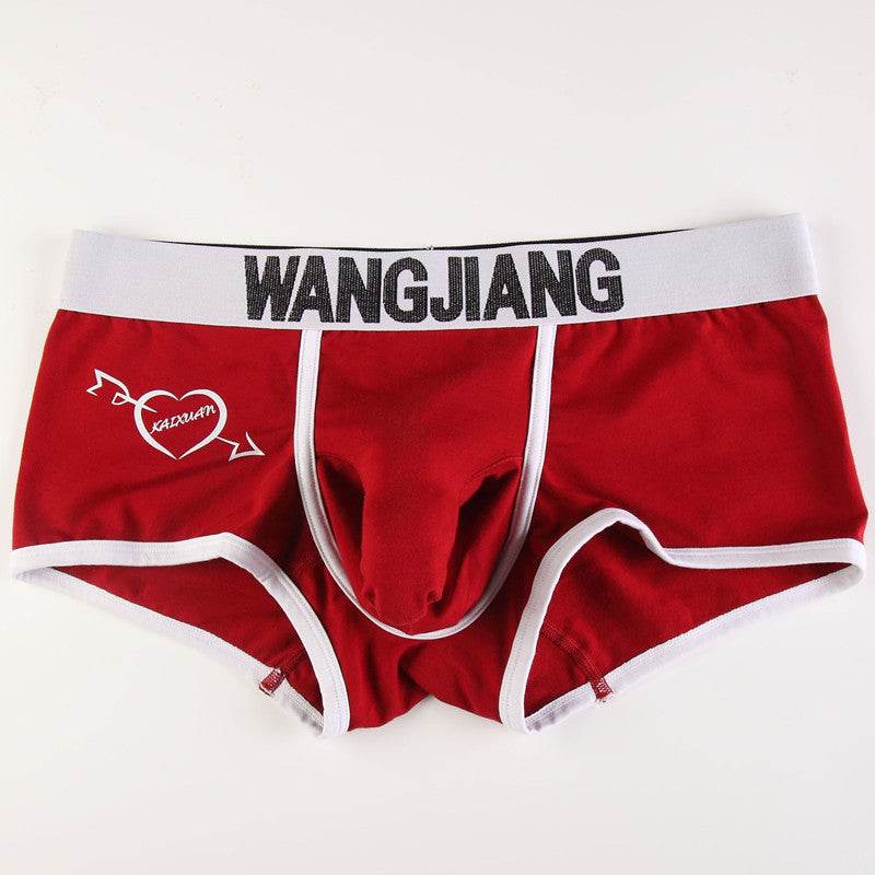 Men's Underwear Boxers Low Waist Cotton U Convex Trunk Fashion Sexy Men's Boxers - Mubimart