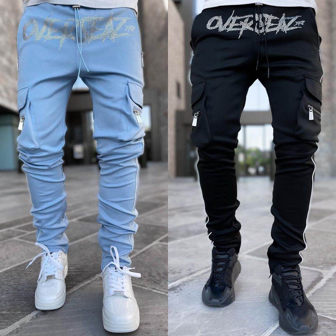 Multi Pocket Cargo Pants Men's Athleisure - Mubimart