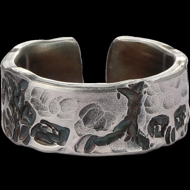 Skull Rhodium Plated Ring For Men