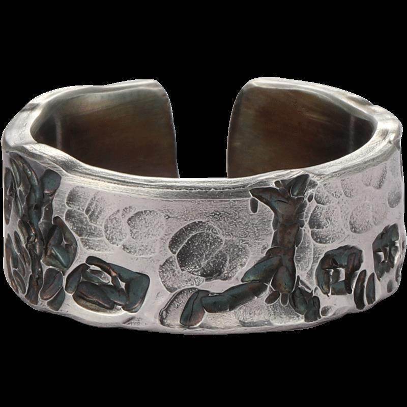 Skull Rhodium Plated Ring For Men - Mubimart