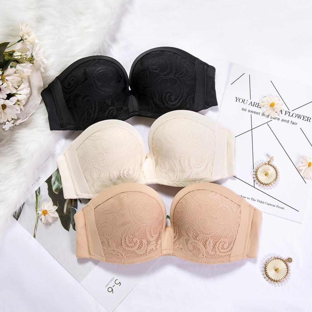 Strapless Non-slip Thin Tube Top Bra Invisible - Mubimart -  