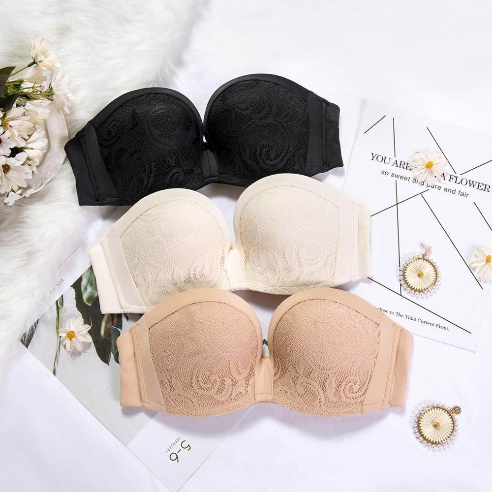 Strapless Non-slip Thin Tube Top Bra Invisible - Mubimart