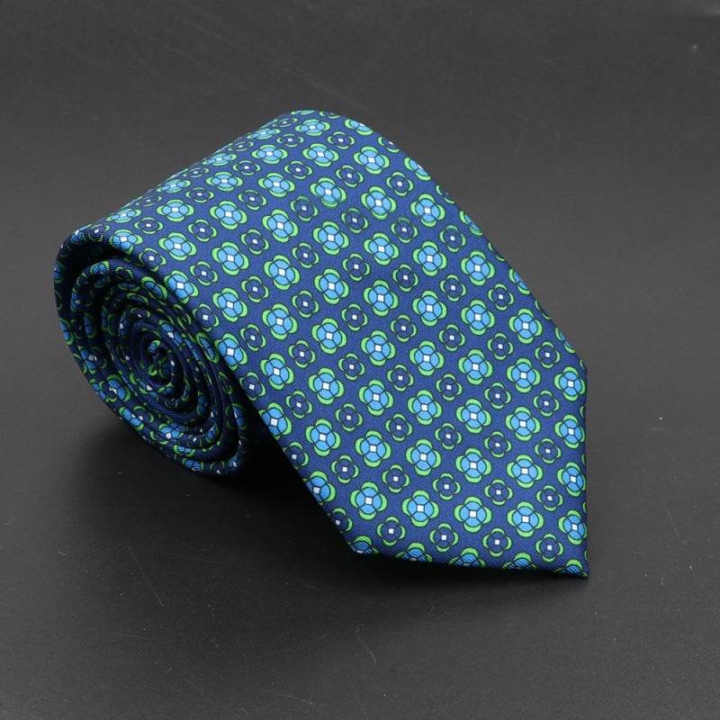 Super Soft Bohemian Silk Ties Men's Fashion 75mm Necktie - Mubimart