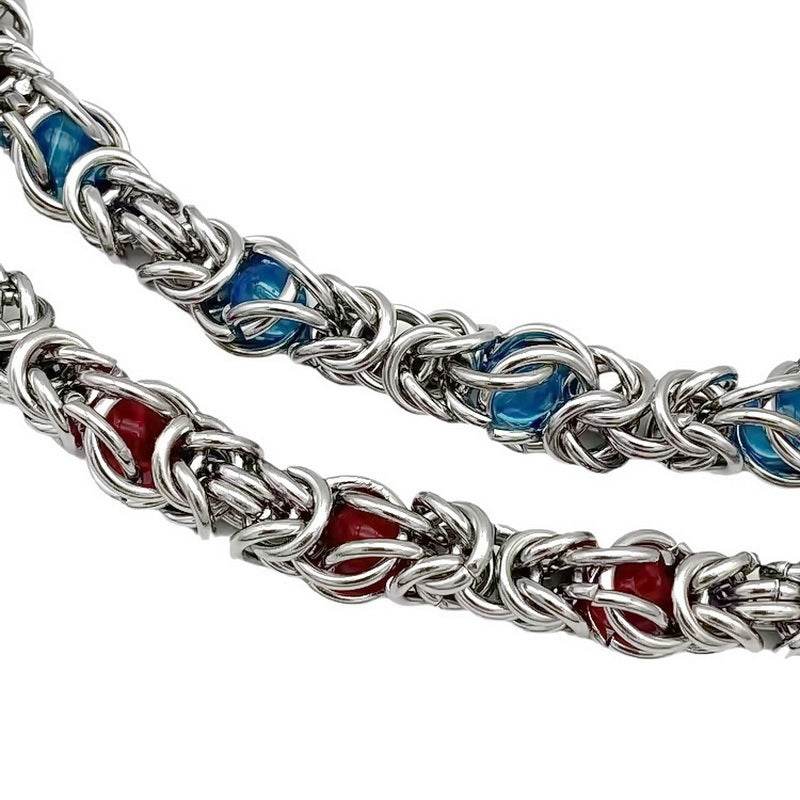 Sapphire Splice Necklace For Men - Mubimart