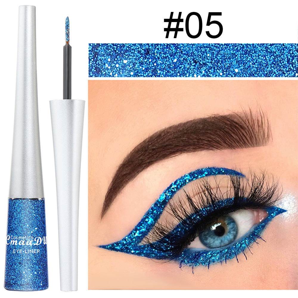 Creative Multicolor Glitter Powder Liquid Eyeliner - Mubimart
