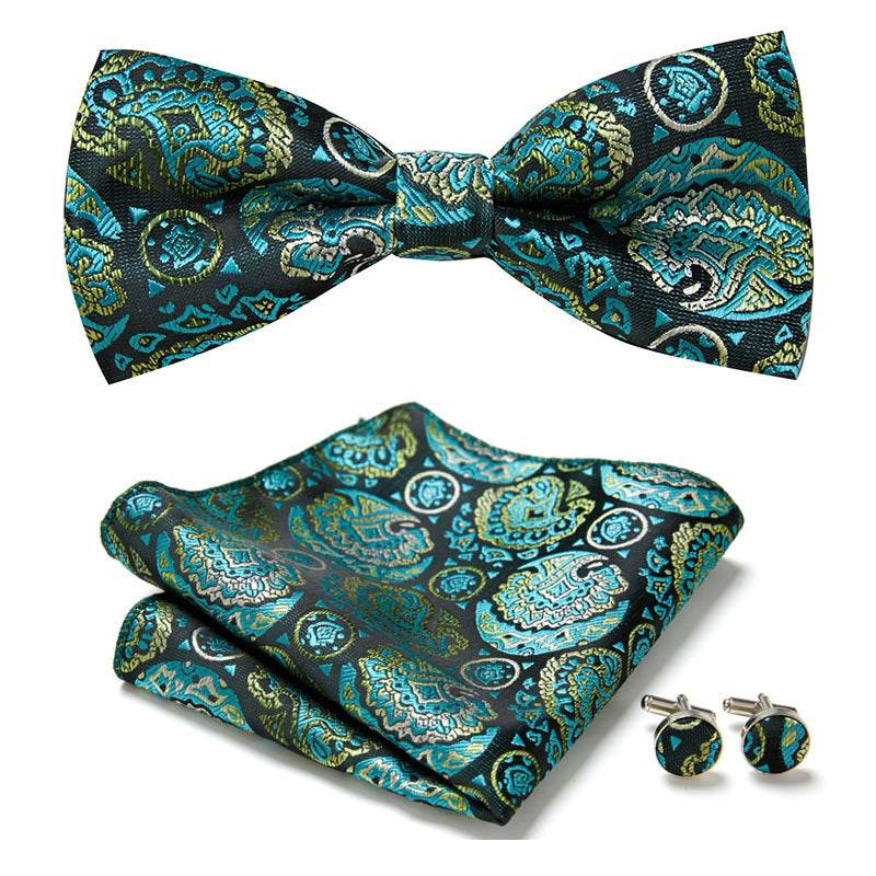 Three Piece Set Of Stylish Bow Ties - Mubimart