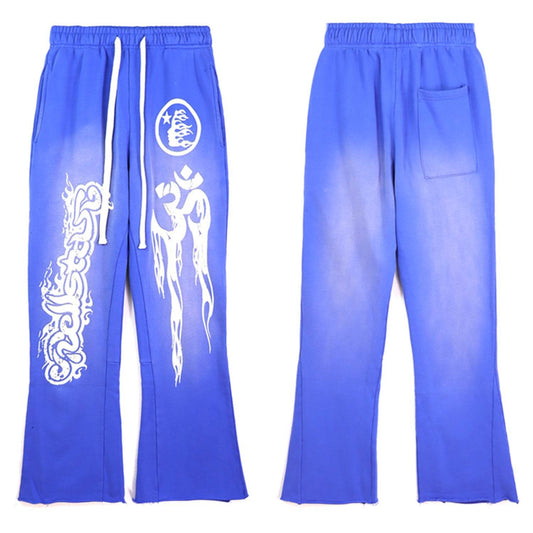 High Street Hooded Hoodies Pants Washed Hooded Sweater - Mubimart