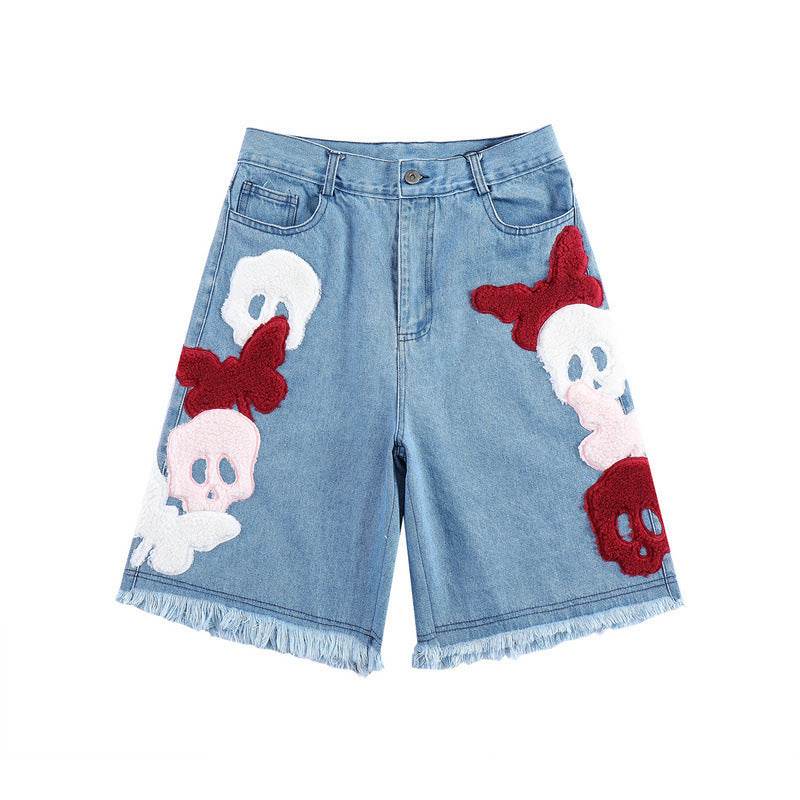Men's fashionable casual denim shorts - Mubimart