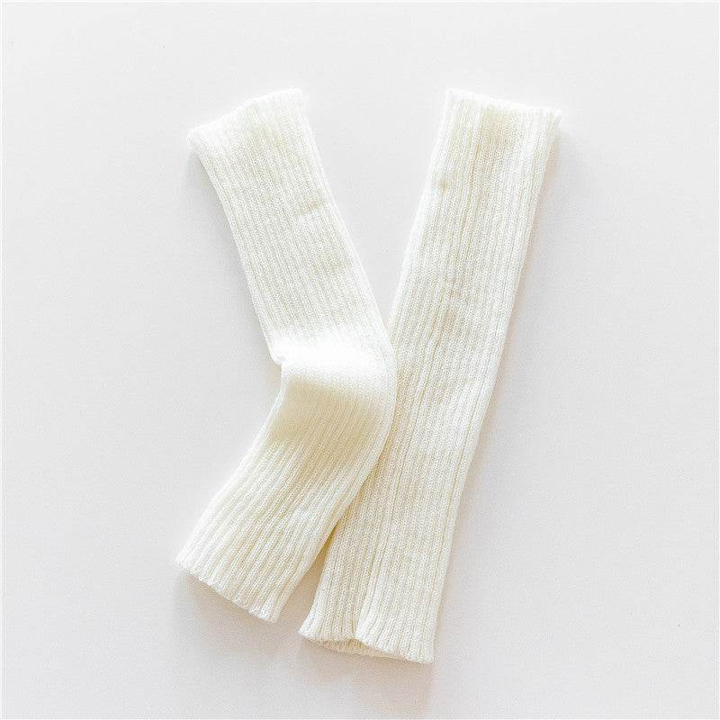 Knitted Warm Daytime Wool Leggings Knee High Socks - Mubimart