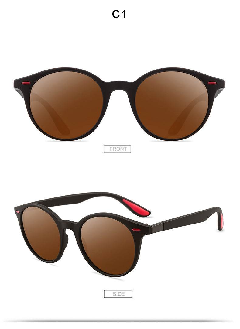 P26 Polarized Sunglasses Round Sunglasses Polarized Male Drivers Driving Sunglasses - Mubimart