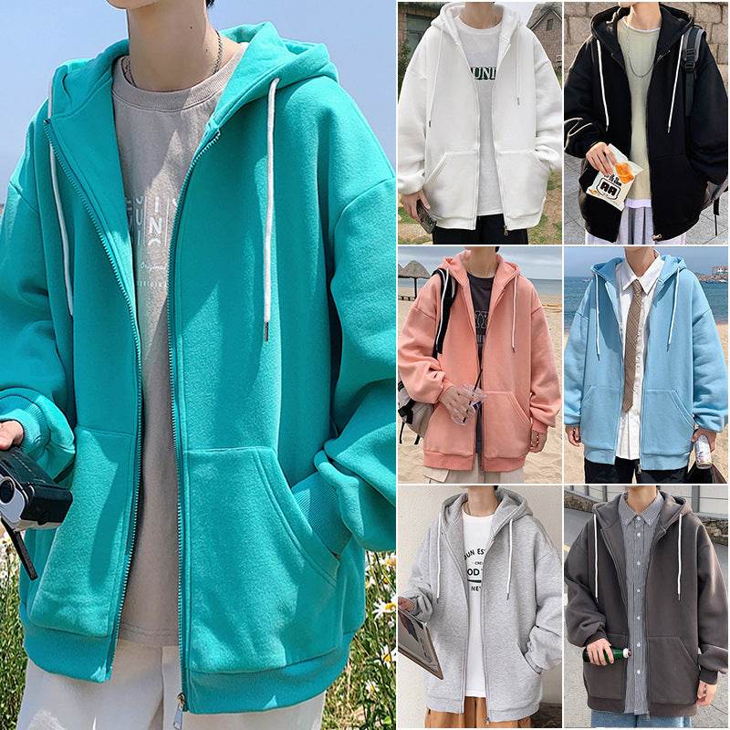Mens Jackets Hooded Coats Casual Zipper - Mubimart