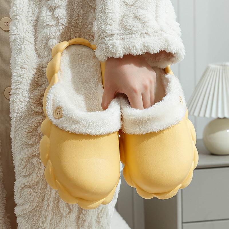 Detachable Shoes Winter Slippers For Women Waterproof Slippers - Mubimart