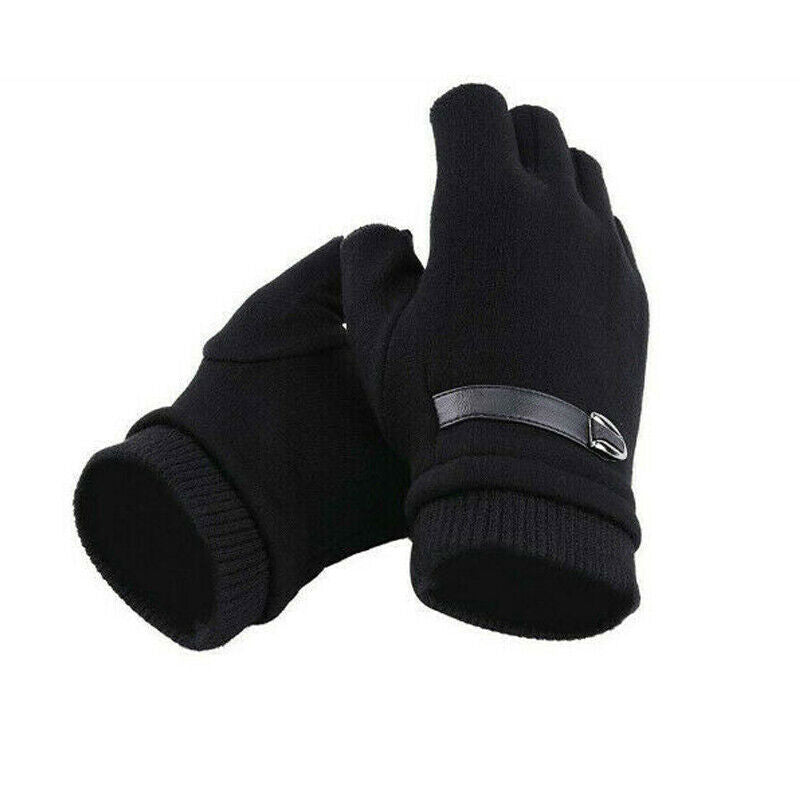 Fingerlose Handschuhe für Herren, magische Halbfinger-Winter-Eingabe-Touch-Thermohandschuhe, Geschenk