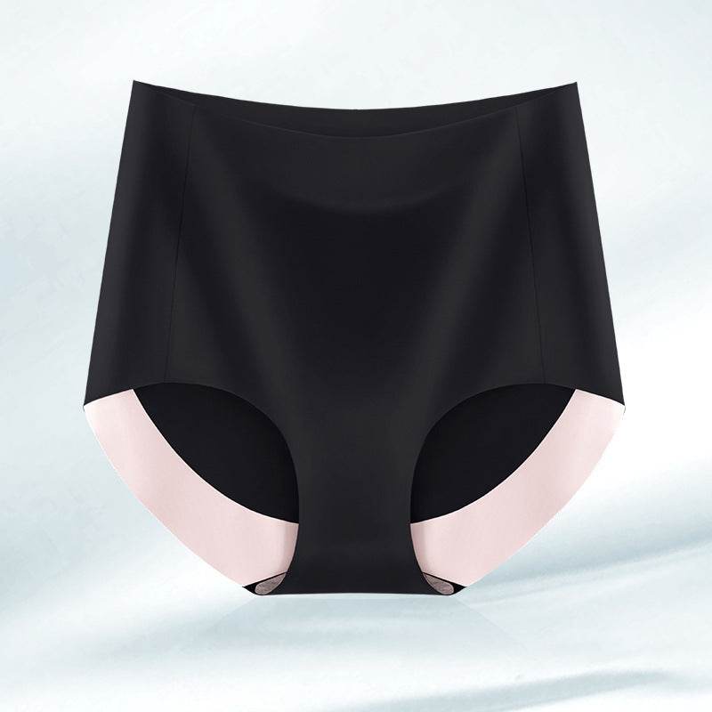 High Waist Seamless Breathable Cotton Antibacterial Women's Panties - Mubimart