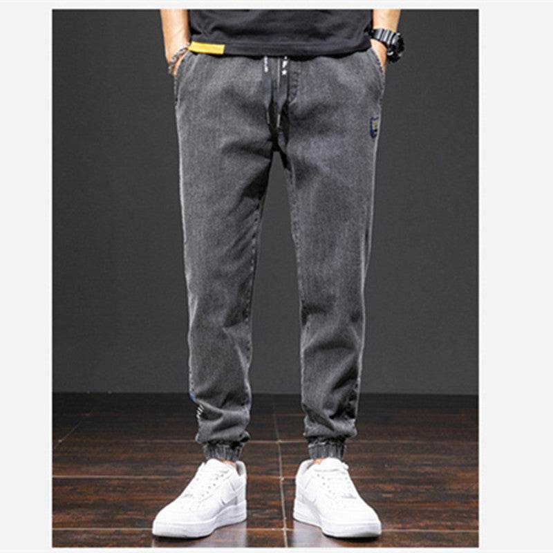 Mens Fashion Casual Loose Stretch Jeans - Mubimart