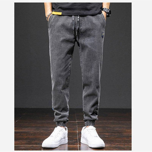Mens Fashion Casual Loose Stretch Jeans - Mubimart