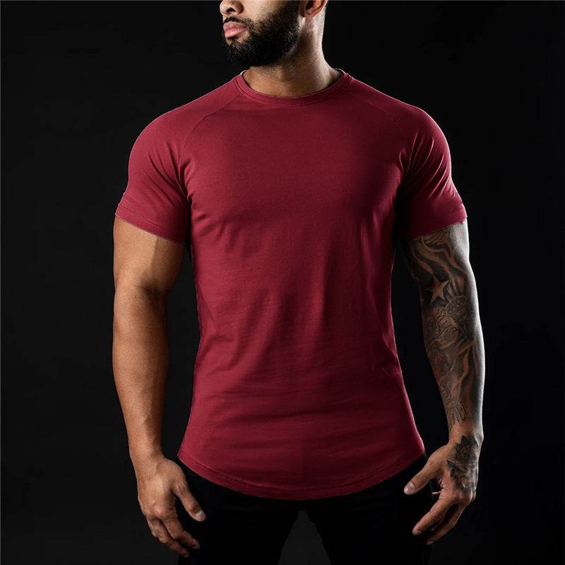 Sports Short-sleeved Quick-drying T-shirt Men's Casual Workout Top - Mubimart