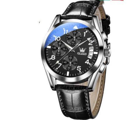 OLEVS Luxury Mens Watches Waterproof Luminous Quartz - Mubimart