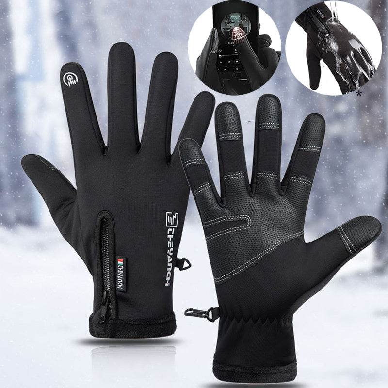 Winter Gloves Touchscreen Non-Slip Unisex Waterproof Windproof Warm Cycling Ski Sports Gloves Women Men - Mubimart