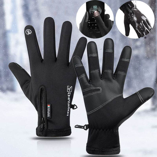 Winter Gloves Touchscreen Non-Slip Unisex Waterproof Windproof Warm Cycling Ski Sports Gloves Women Men - Mubimart