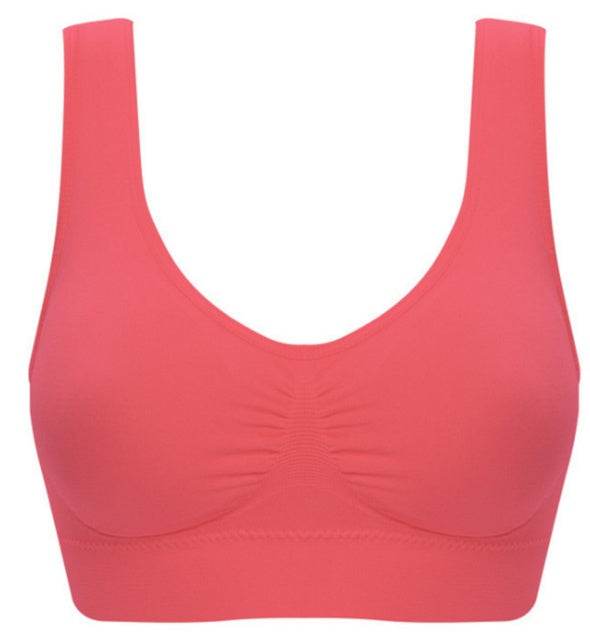Women Yoga Tank Tops Sports Bra Workout Fitness Running Crop Top - Mubimart