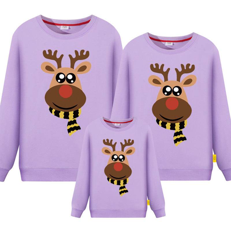 Parent-child Sweater Three-mouth Family Christmas Clothes - Mubimart