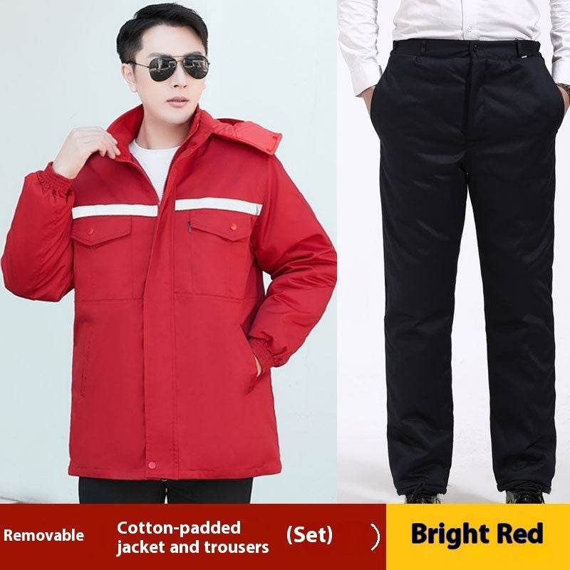 Winter Work Clothes Cotton-padded Coat For Men - Mubimart