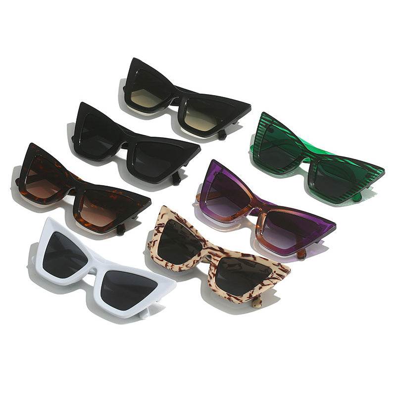 Cat-eye Sunglasses Retro Modern Trend European And American Street Patting Glasses - Mubimart