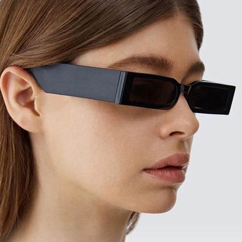 Rectangle Frame Fashion Sunglasses Women Hippie Vintage Designer Wholesale Bulk Shades Glass For Men And Women - Mubimart