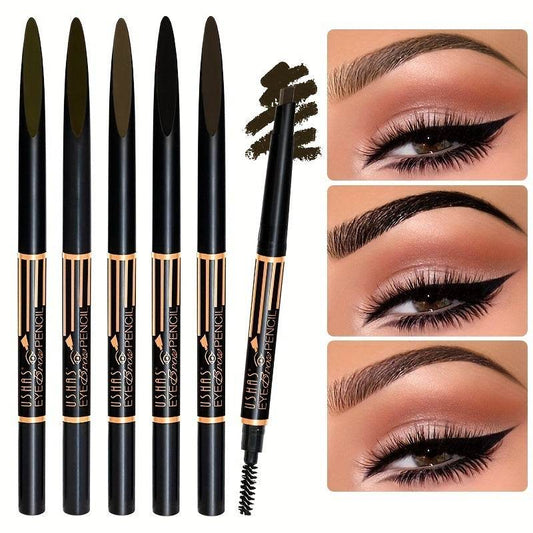 Multifunctional Not Smudge Waterproof And Sweatproof Eyebrow Pencil Eyeliner Pen - Mubimart
