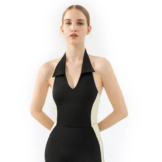Sleeveless Sports Top Women's Pilates Workout Fitness Wear - Mubimart