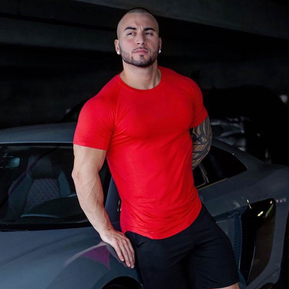 Men's Sports And Leisure Running Fitness Workout T-shirt - Mubimart